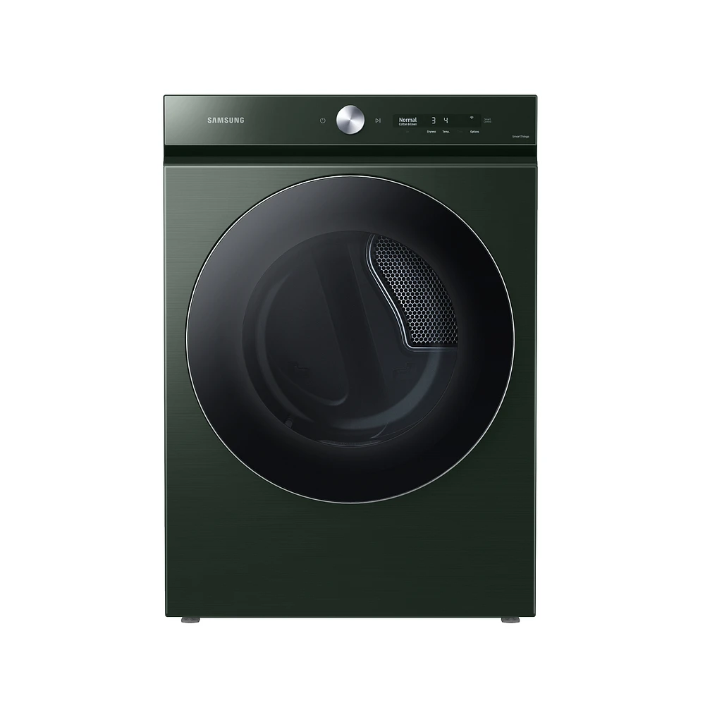 DVE53BB8900GA3 | Bespoke 7.6 cu. ft. Ultra Capacity Electric Dryer with AI Optimal Dry and Super Speed Dry in Forest Green | Samsung Business US