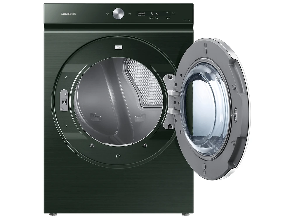 DVE53BB8900GA3 | Bespoke 7.6 cu. ft. Ultra Capacity Electric Dryer with AI Optimal Dry and Super Speed Dry in Forest Green | Samsung Business US