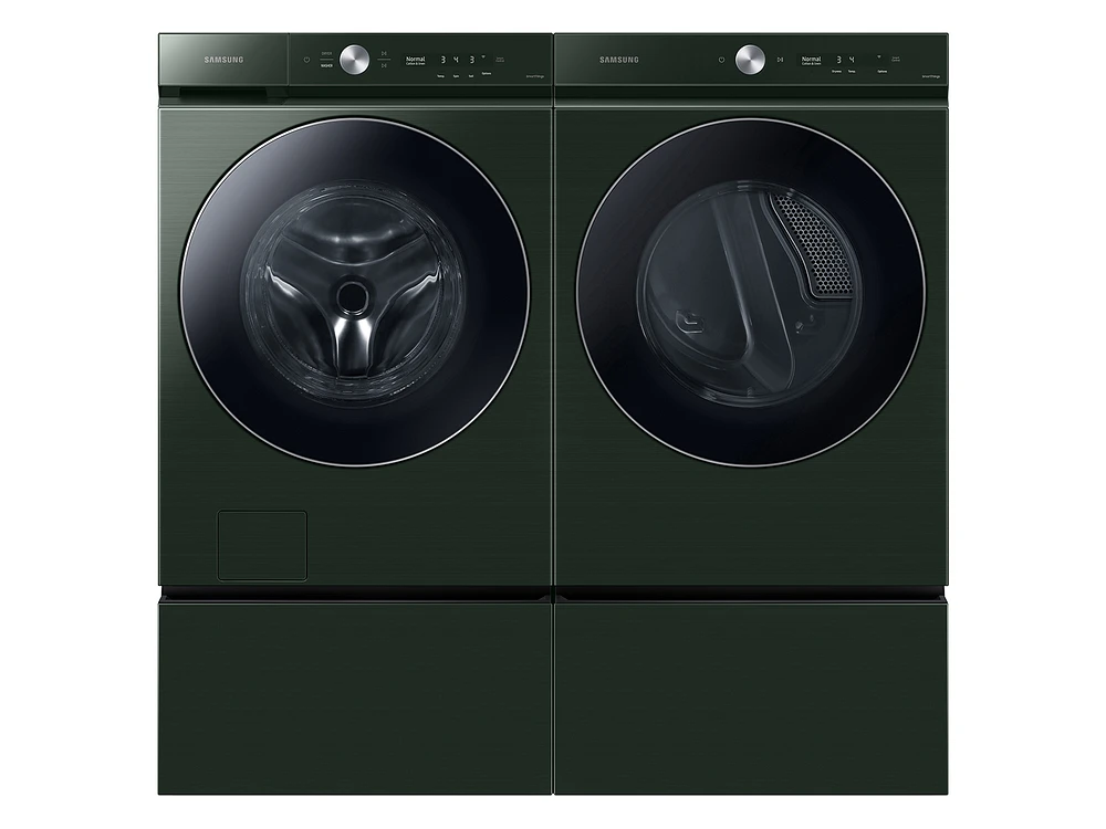 DVE53BB8900GA3 | Bespoke 7.6 cu. ft. Ultra Capacity Electric Dryer with AI Optimal Dry and Super Speed Dry in Forest Green | Samsung Business US