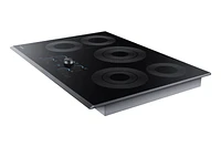 NZ30K7570RG/AA | 30" Smart Electric Cooktop with Sync Elements in Black Stainless Steel | Samsung Business US