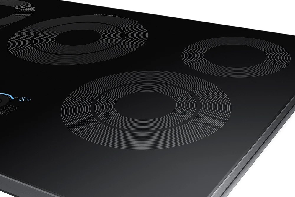 NZ30K7570RG/AA | 30" Smart Electric Cooktop with Sync Elements in Black Stainless Steel | Samsung Business US