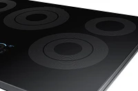 NZ30K7570RG/AA | 30" Smart Electric Cooktop with Sync Elements in Black Stainless Steel | Samsung Business US