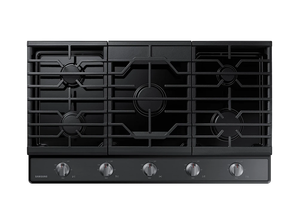 NA36R5310FG/AA | 36" Gas Cooktop in Black Stainless Steel | Samsung Business US