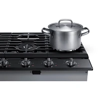 NA30N6555TG/AA | 30" Smart Gas Cooktop with Illuminated Knobs in Black Stainless Steel | Samsung Business US