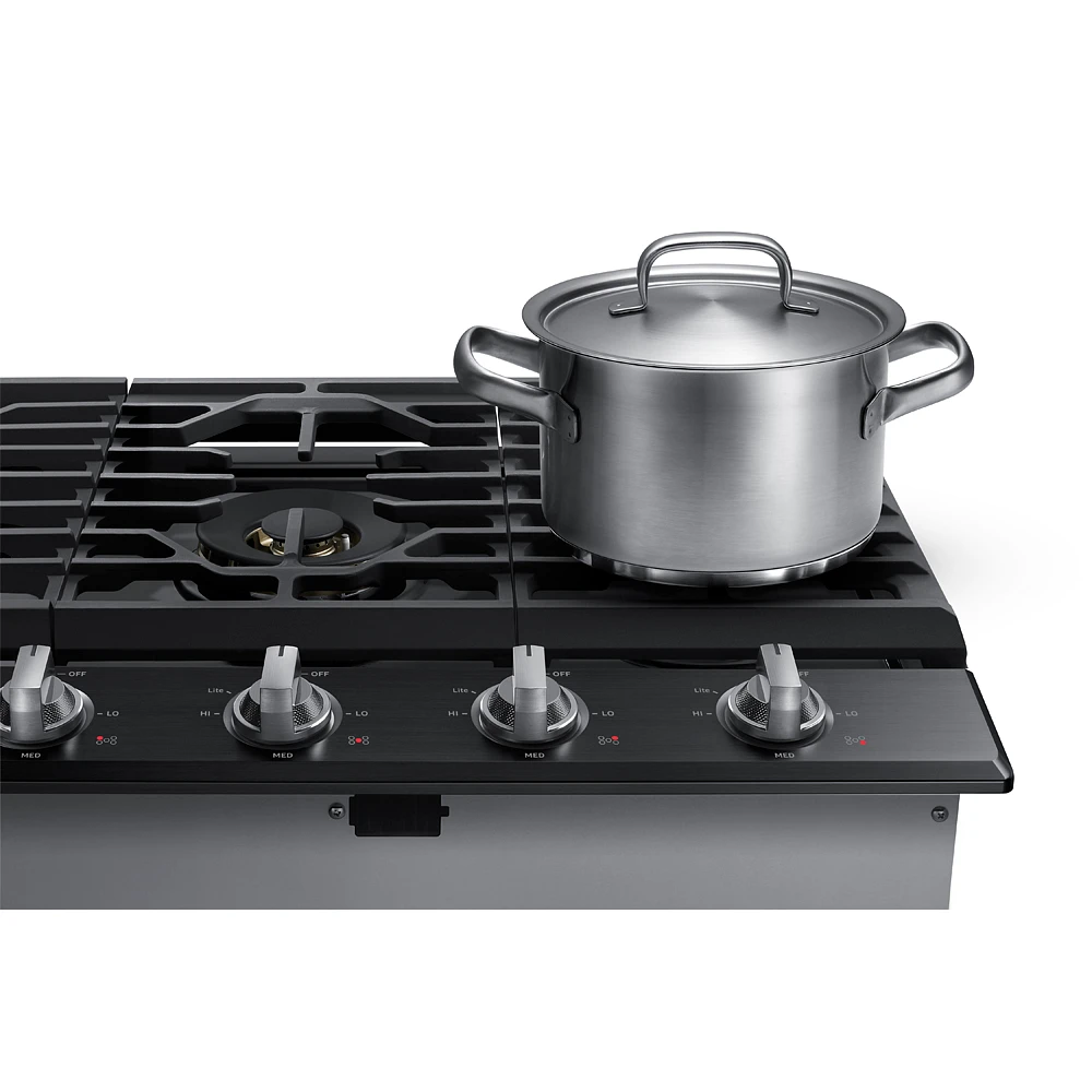 30" Smart Gas Cooktop with 22K BTU Dual Power Burner in Stainless Steel Cooktop