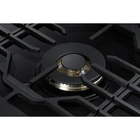 NA36N7755TG/AA | 36" Smart Gas Cooktop with 22K BTU Dual Power Burner in Black Stainless Steel | Samsung Business US