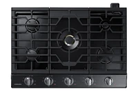 30" Smart Gas Cooktop with 22K BTU Dual Power Burner in Stainless Steel Cooktop