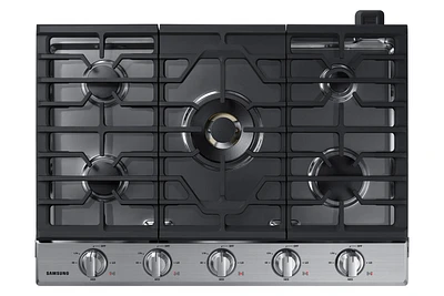 NA30N7755TS/AA | 30" Smart Gas Cooktop with 22K BTU Dual Power Burner in Stainless Steel | Samsung Business US