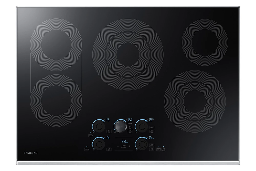 NZ30K7570RS/AA | 30" Smart Electric Cooktop with Sync Elements in Stainless Steel | Samsung Business US