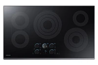 NZ36K7570RG/AA | 36" Smart Electric Cooktop with Sync Elements in Black Stainless Steel | Samsung Business US