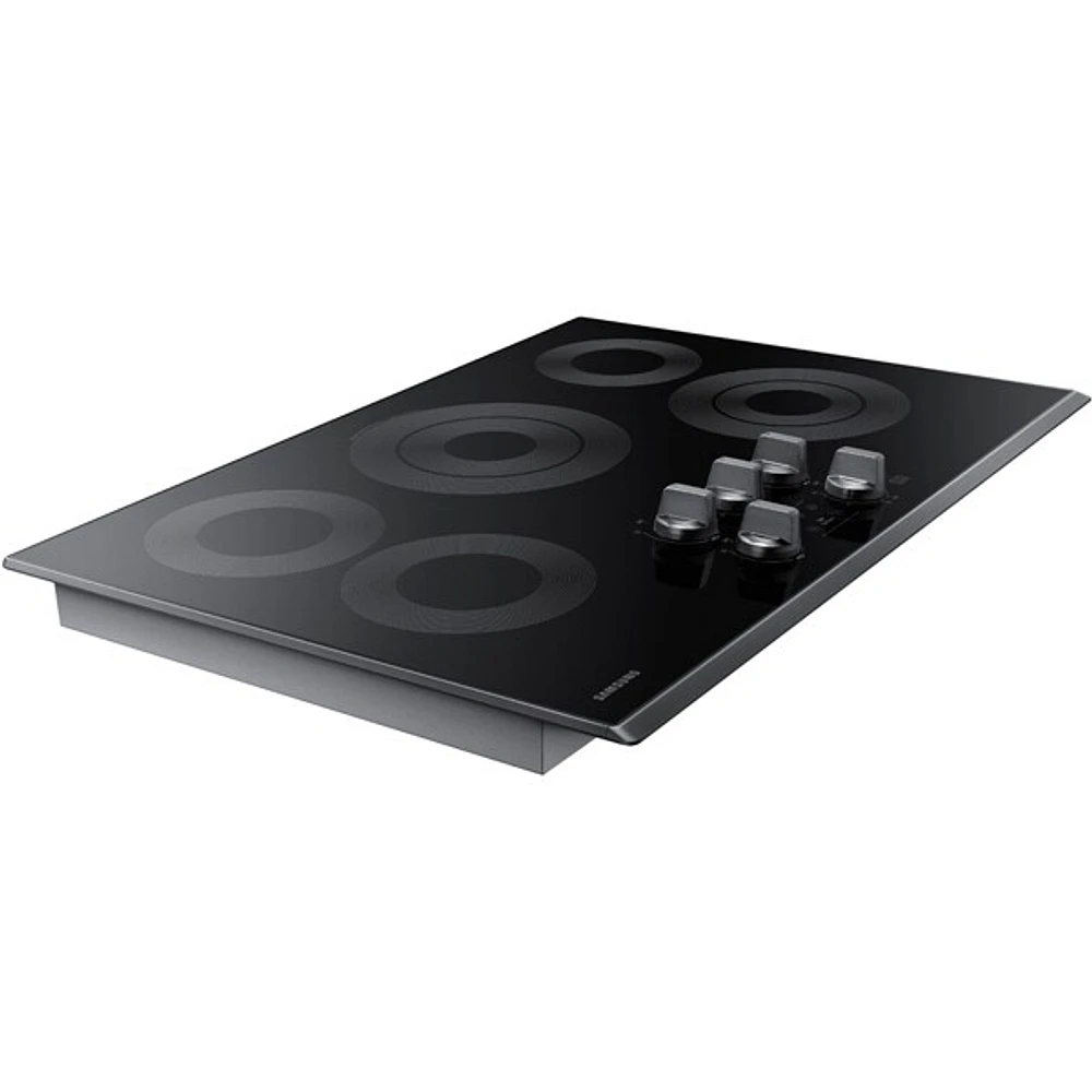 NZ30K6330RG/AA | 30" Smart Electric Cooktop in Black Stainless Steel | Samsung Business US