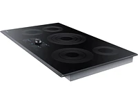 NZ36K7570RG/AA | 36" Smart Electric Cooktop with Sync Elements in Black Stainless Steel | Samsung Business US