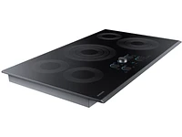 NZ36K7570RG/AA | 36" Smart Electric Cooktop with Sync Elements in Black Stainless Steel | Samsung Business US