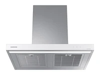 Bespoke Smart Wall Mount Range Hood 30" in Stainless Steel with White Panel | Samsung US