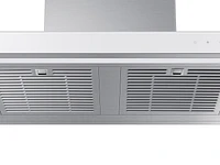 Bespoke Smart Wall Mount Range Hood 30" in Stainless Steel with White Panel | Samsung US