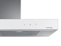 Bespoke Smart Wall Mount Range Hood 30" in Stainless Steel with White Panel | Samsung US