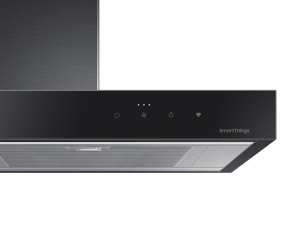 Bespoke Wall Mount Range Hood 30" in Clean Deep Charcoal | Samsung US