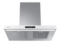 Bespoke Smart Wall Mount Range Hood 30" in Stainless Steel with White Panel | Samsung US