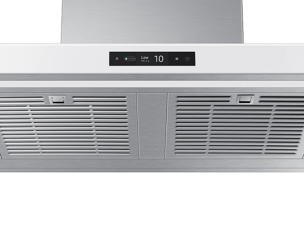 Bespoke Smart Wall Mount Range Hood 30" in Stainless Steel with White Panel | Samsung US