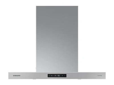 Bespoke Wall Mount Range Hood 30" with LCD Display in Grey | Samsung US