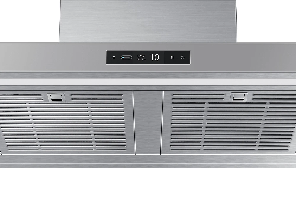 Bespoke Wall Mount Range Hood 30" with LCD Display in Grey | Samsung US