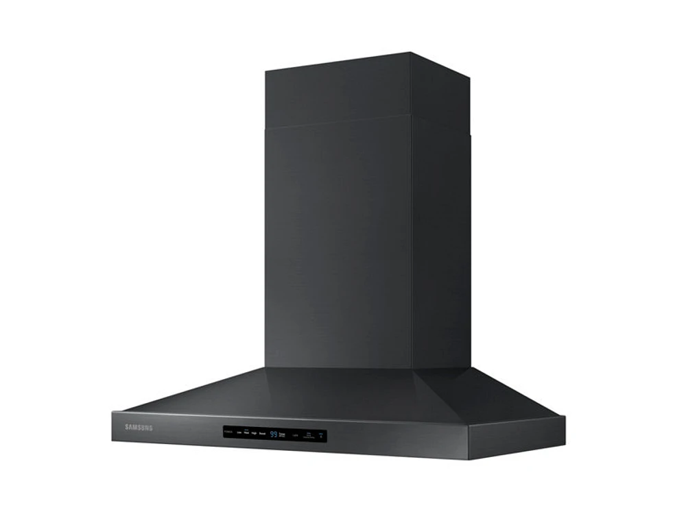 NK30K7000WG/A2 | 30" Wall Mount Hood in Black Stainless Steel | Samsung Business US