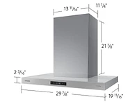 36" Bespoke Smart Wall Mount Hood with LCD Display in Clean | Samsung Business US