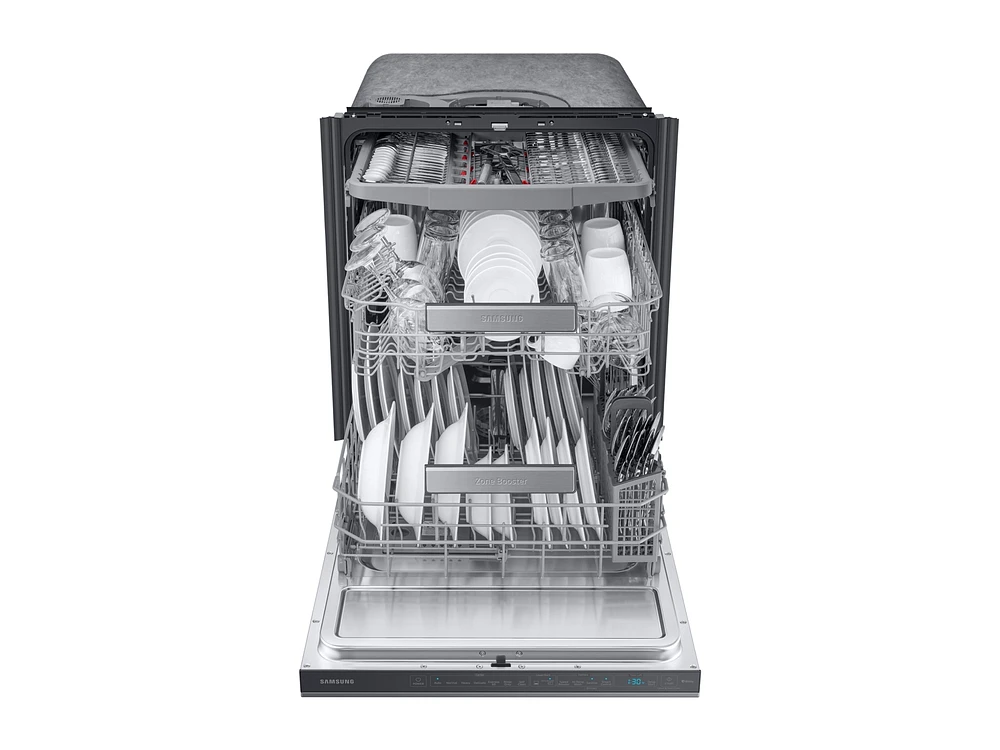 Linear Wash 39 dBA Dishwasher in Black Stainless Steel Dishwasher