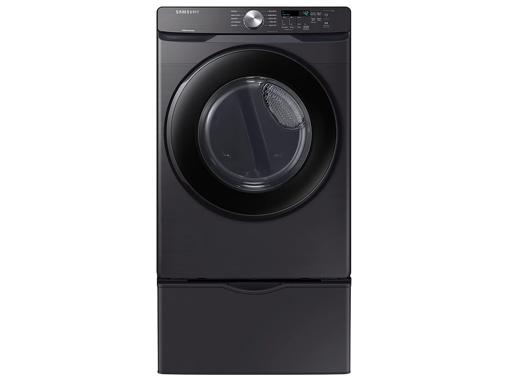 7.5 cu. ft. Electric Dryer with Sensor Dry in Brushed Black Dryers - DVE45T6000V/A3 | Samsung US