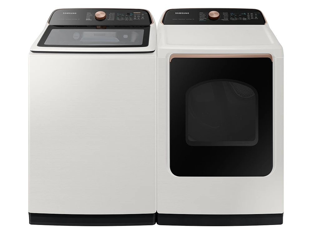 7.4 cu. ft. Smart Electric Dryer with Steam Sanitize+ in Ivory | Samsung US