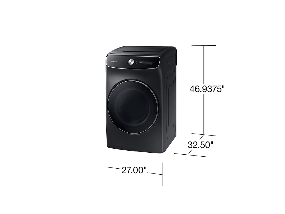 7.5 cu. ft. Smart Dial Electric Dryer with FlexDry™ and Super Speed Dry in Brushed Black Dryers