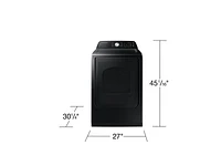 7.4 cu. ft. Smart Electric Dryer with Sensor Dry in Brushed Black | Samsung US