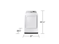 7.4 cu. ft. Smart Electric Dryer with Sensor Dry in White | Samsung US