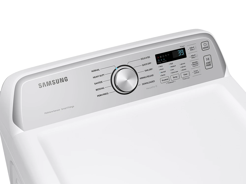 7.4 cu. ft. Smart Electric Dryer with Sensor Dry in White | Samsung US