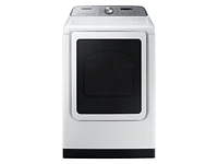 7.4 cu. ft. Smart Front Load Electric Dryer with Pet Care Dry & Steam Sanitize+ in White | Samsung US