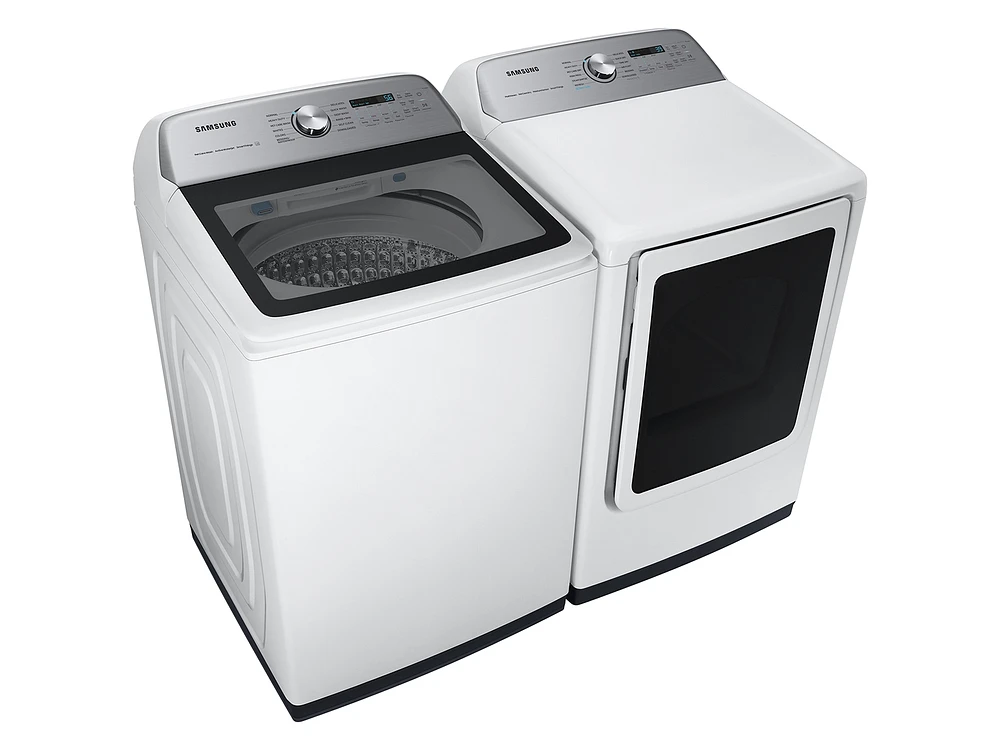 7.4 cu. ft. Smart Front Load Electric Dryer with Pet Care Dry & Steam Sanitize+ in White | Samsung US