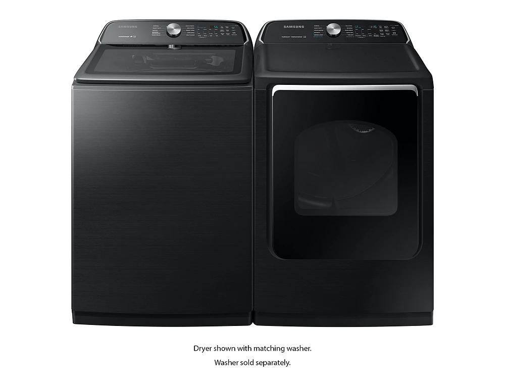 DVE54R7200V/A3 | 7.4 cu. ft. Electric Dryer with Steam Sanitize+ in Black Stainless Steel | Samsung Business US