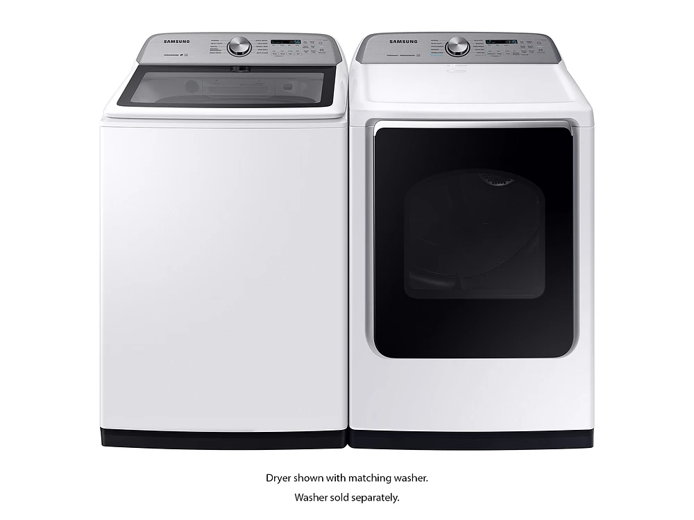 DVE54R7200W/A3 | 7.4 cu. ft. Electric Dryer with Steam Sanitize+ in White | Samsung Business US