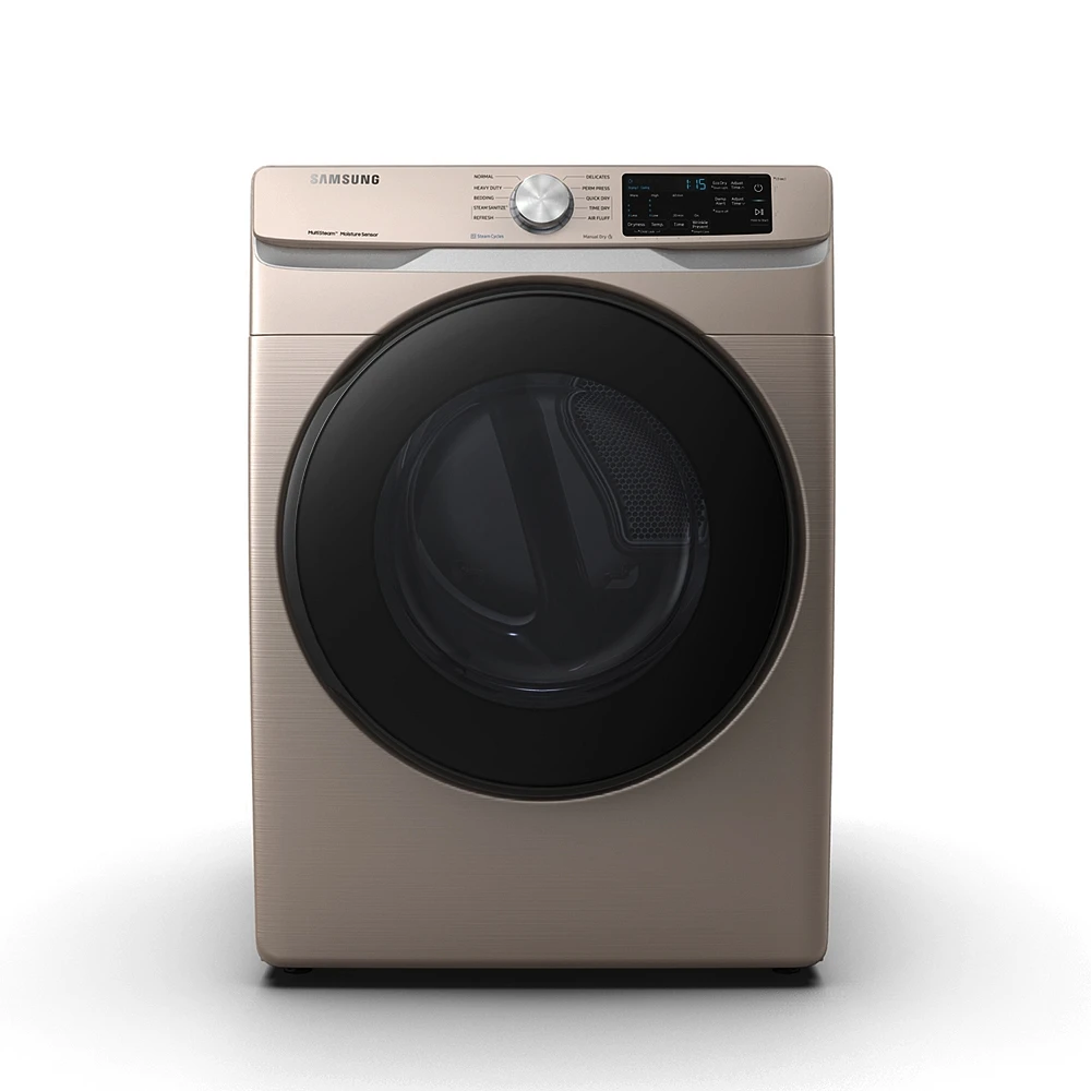 DVE45R6100C/A3 | 7.5 cu. ft. Electric Dryer with Steam Sanitize+ in Champagne | Samsung Business US