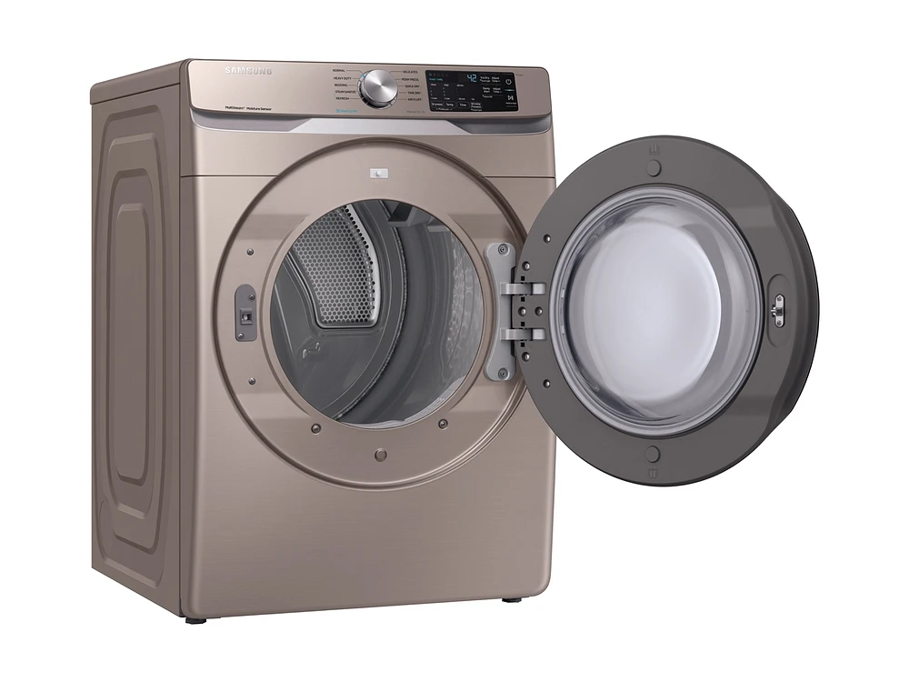 DVE45R6100C/A3 | 7.5 cu. ft. Electric Dryer with Steam Sanitize+ in Champagne | Samsung Business US