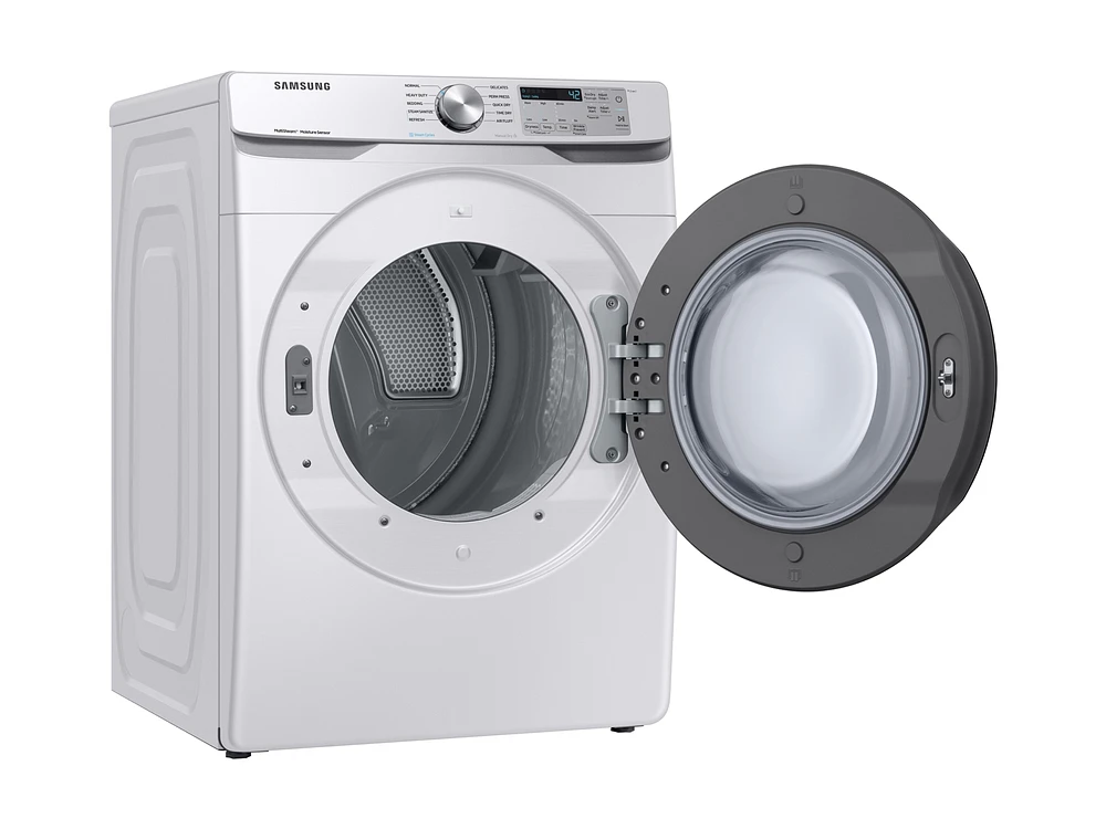 7.5 cu. ft. Electric Dryer with Steam Sanitize+ in White Dryer - DVE45R6100W/A3 | Samsung US