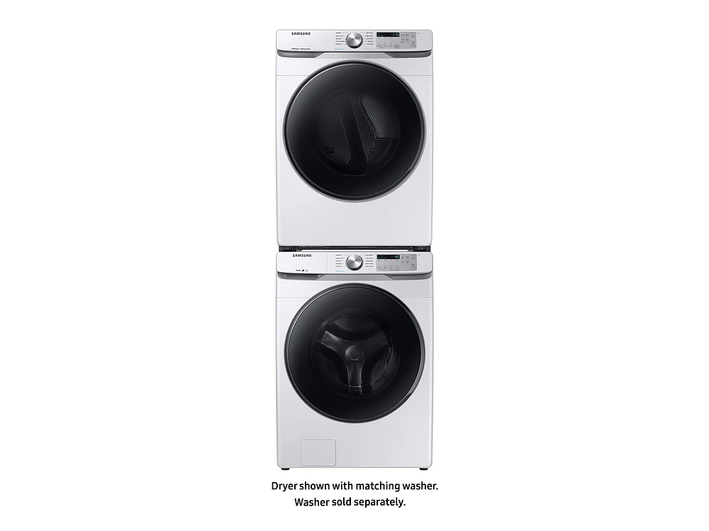 7.5 cu. ft. Electric Dryer with Steam Sanitize+ in White Dryer - DVE45R6100W/A3 | Samsung US