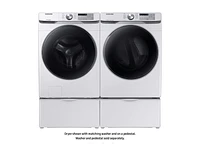 7.5 cu. ft. Electric Dryer with Steam Sanitize+ in White Dryer - DVE45R6100W/A3 | Samsung US