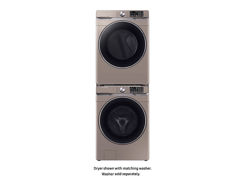 DVE45R6300C/A3 | 7.5 cu. ft. Smart Electric Dryer with Steam Sanitize+ in Champagne | Samsung Business US