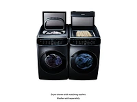 DVE60M9900V/A3 | 7.5 cu. ft. Smart Electric Dryer with FlexDry™ in Black Stainless Steel | Samsung Business US