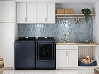 7.4 cu. ft. Smart Front Load Gas Dryer with Pet Care Dry & Steam Sanitize+ in Navy | Samsung US