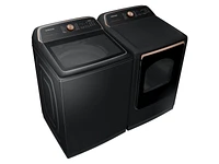 7.4 cu. ft. Smart Gas Dryer with Pet Care Dry and Steam Sanitize+ in Brushed Black | Samsung US