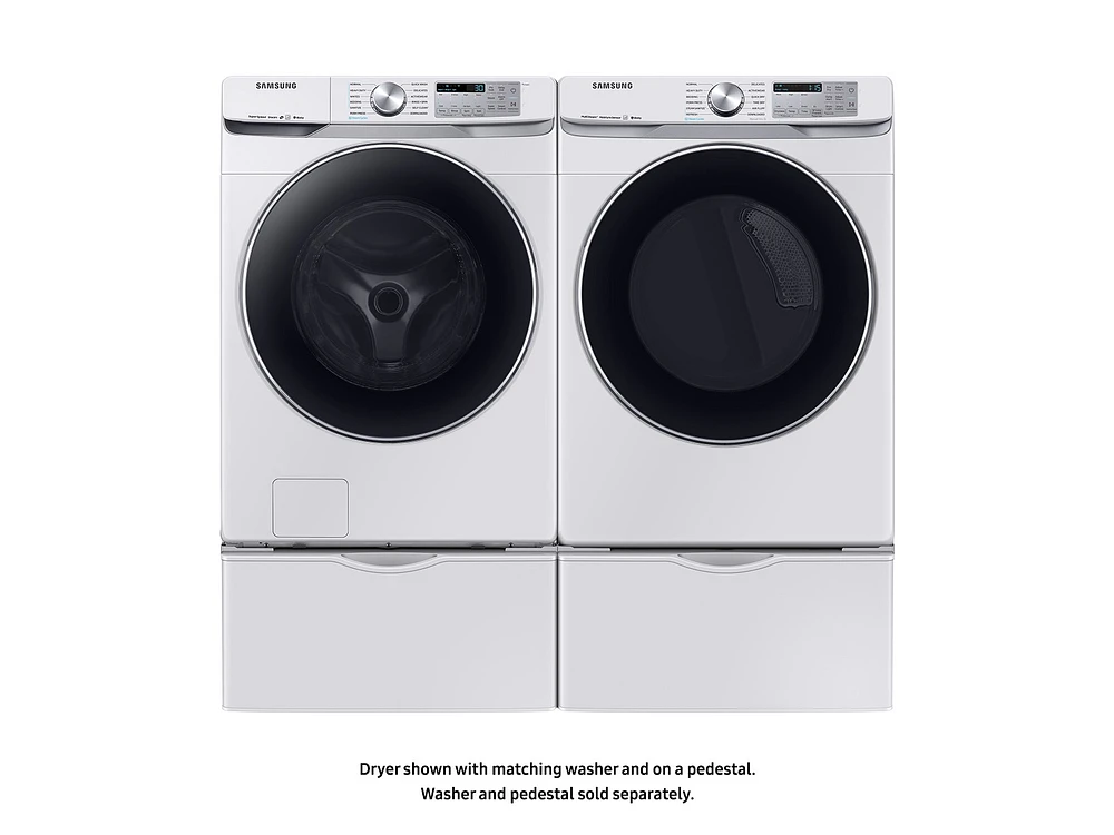 DVE45R6300W/A3 | 7.5 cu. ft. Smart Electric Dryer with Steam Sanitize+ in White | Samsung Business US