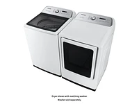 cu. ft. Gas Dryer with Steam Sanitize+ in White Dryer