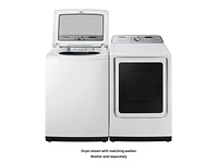 cu. ft. Gas Dryer with Steam Sanitize+ in White Dryer